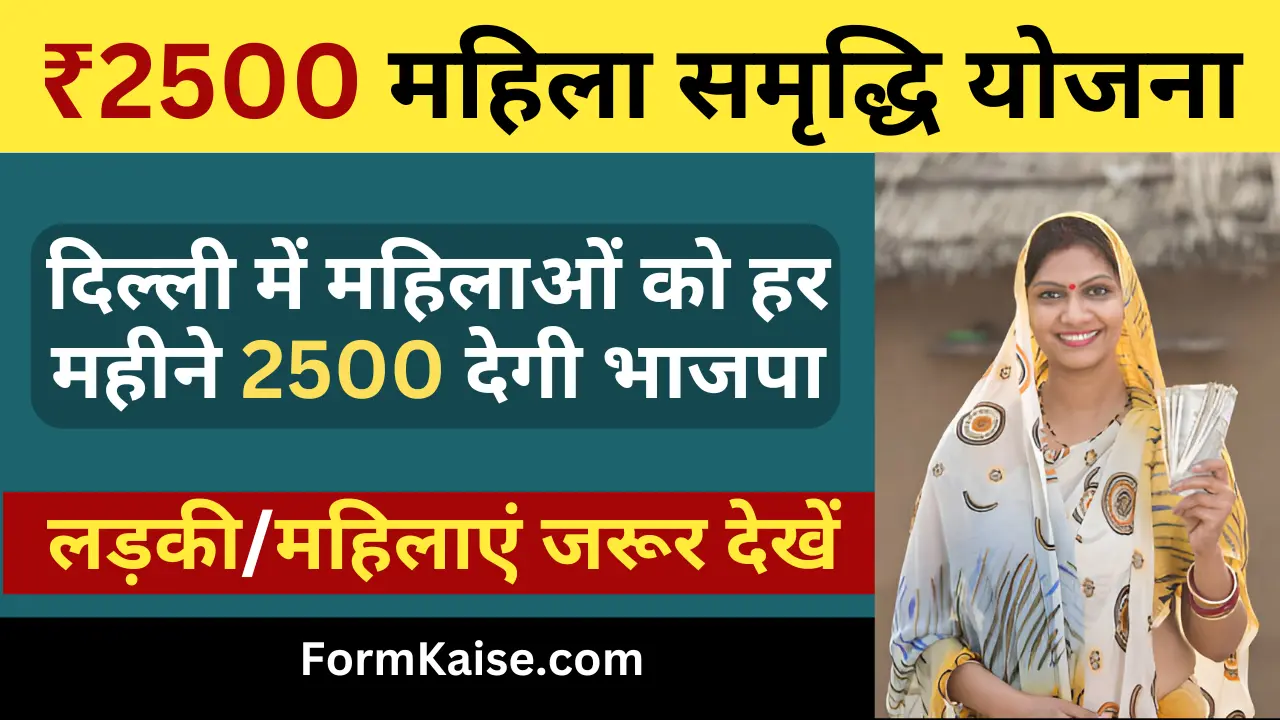 Delhi mahila samridhi yojana Form kaise Bhare